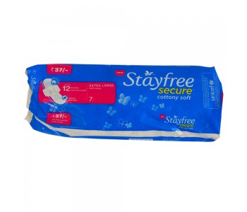 STAYFREE SECURE EXTRA LARGE WITH WINGS 6 PADS